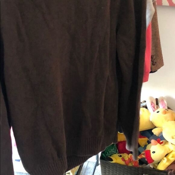 Men’s Brown Plaid Sweater - David Taylor - Size M - Picture 3 of 3